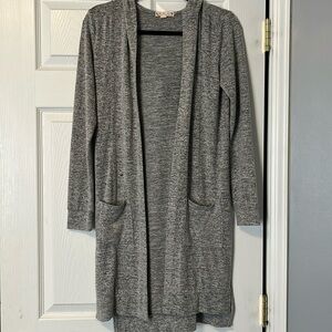 Heather gray cardigan